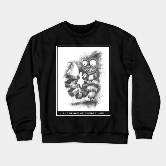 The Demon of Wonderland Crewneck Sweatshirt by cwehrle